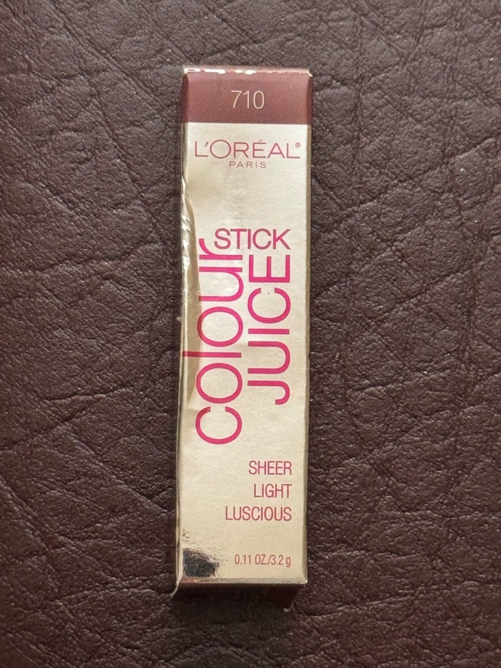L’Oréal Colour Juice Stick Sheet Light Luscious Lipstick 710 Plum Crazy New - Picture 2 of 2